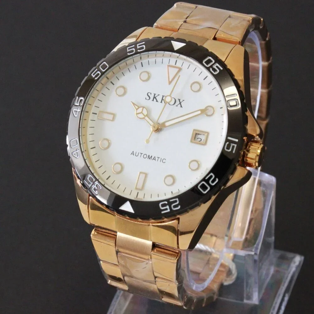 Men's Diver Style Watch Rotating Bezel Automatic 42mm